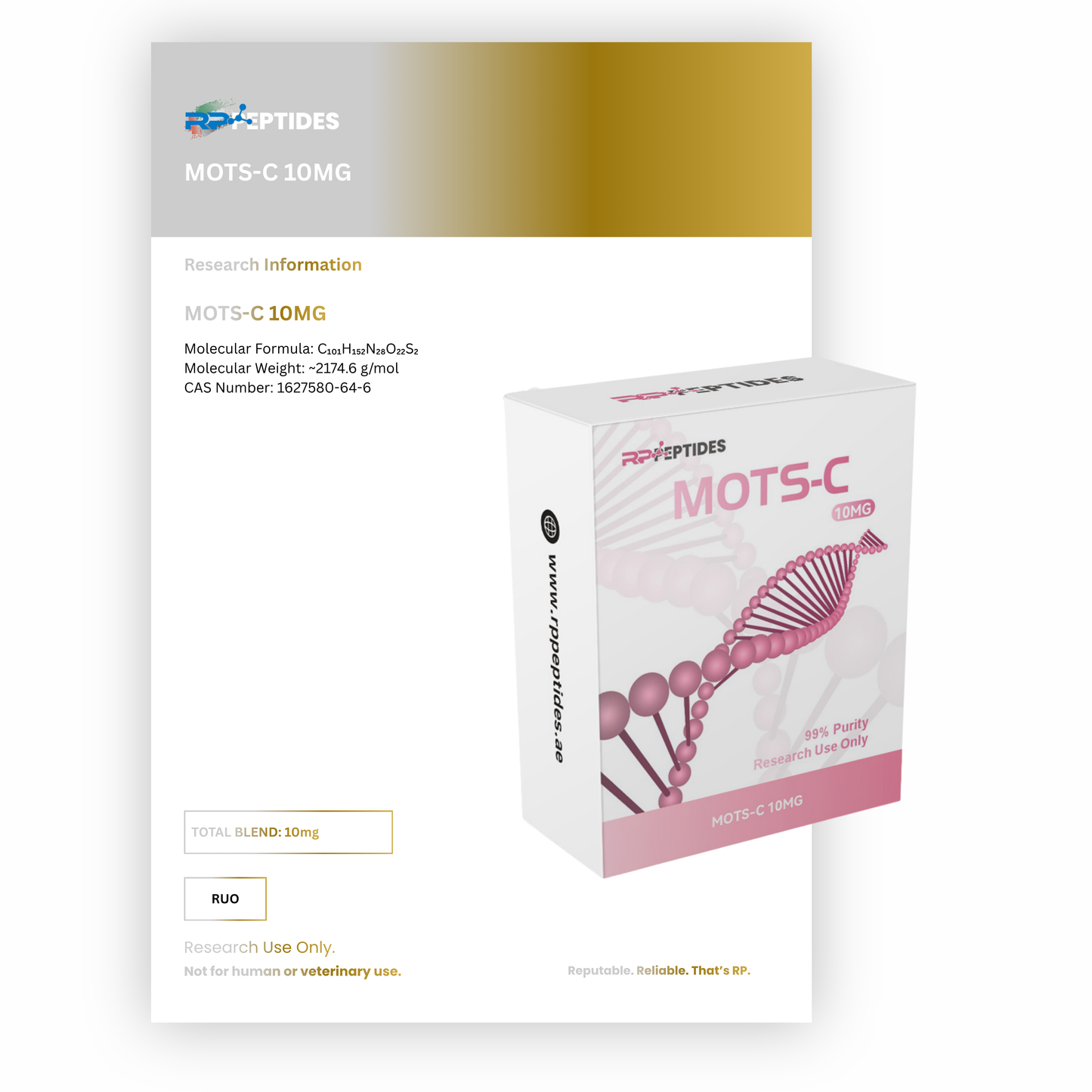 MOTS-C 10MG : Research Only