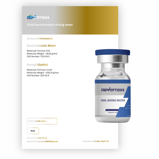 10ml bacteriostatic mixing water : Research Only